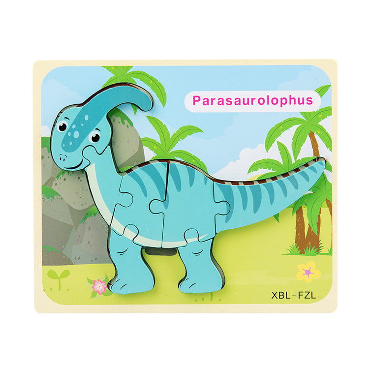 Dinosaurier-Puzzlebrett Kleinkindpuzzle 6er-Pack Dinosaurier-Holzpuzzle für Kleinkinder ab 3 Jahren, entdecken Sie die Welt der Dinosaurier Lernspielzeug für Jungen und Mädchen im Vorschulalter