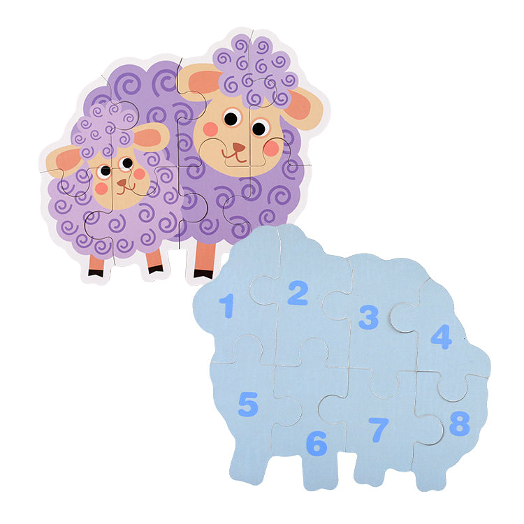 幼児のおもちゃ 農場の動物パズル 2~4歳の子供向け 木製パズル 1~3歳の幼児向け 内側に絵が一致 - 動物を学ぶための木製のおもちゃ - 男の子と女の子向けのギフト教育ゲーム 3~5歳