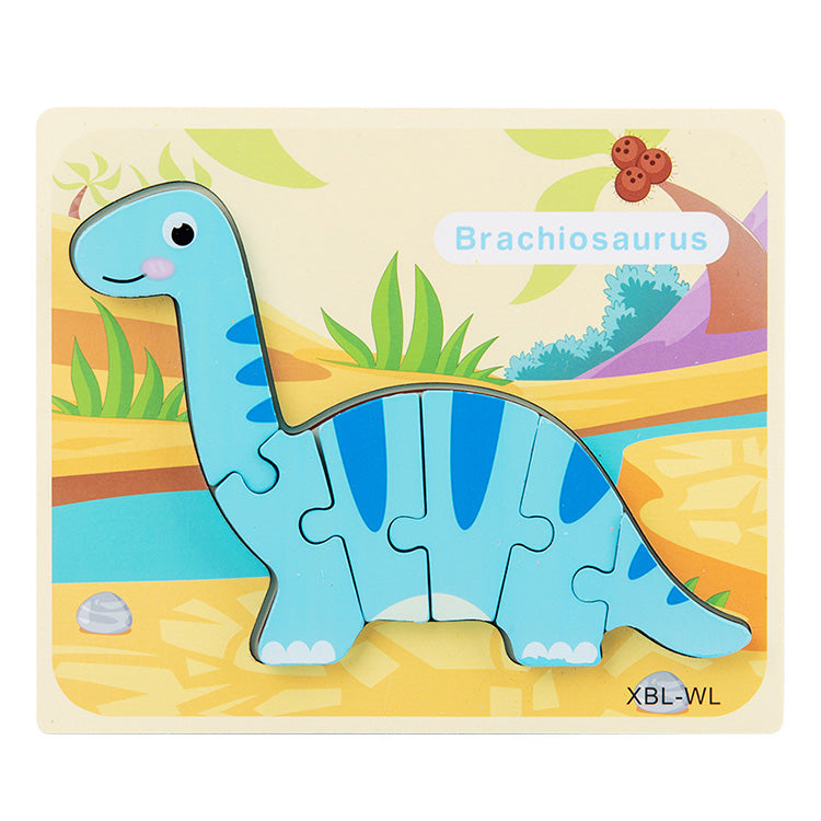 Dinosaurier-Puzzlebrett Kleinkindpuzzle 6er-Pack Dinosaurier-Holzpuzzle für Kleinkinder ab 3 Jahren, entdecken Sie die Welt der Dinosaurier Lernspielzeug für Jungen und Mädchen im Vorschulalter