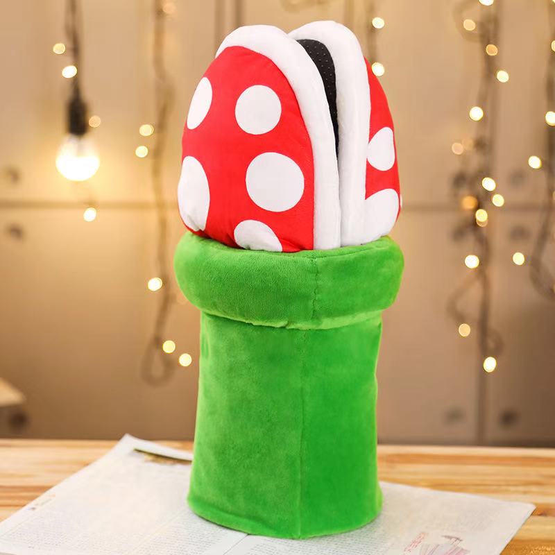 free shiping Winter Plush House Slipper Funny Cosplay Shoes Cute Cotton Shoes Home Wear Sneakers Green