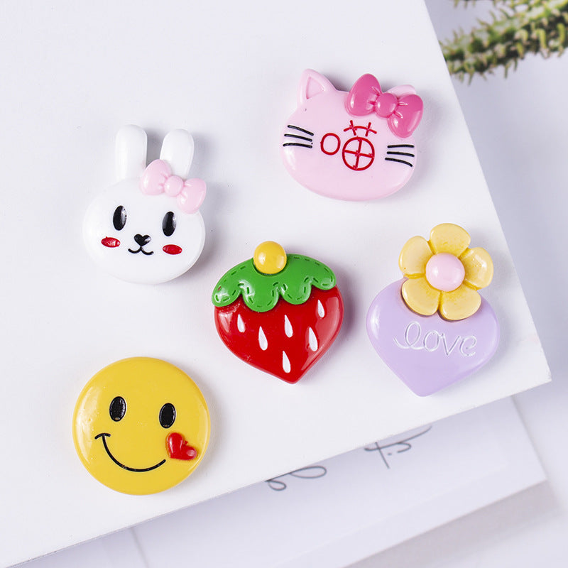Smiley Strawberry Animal Character