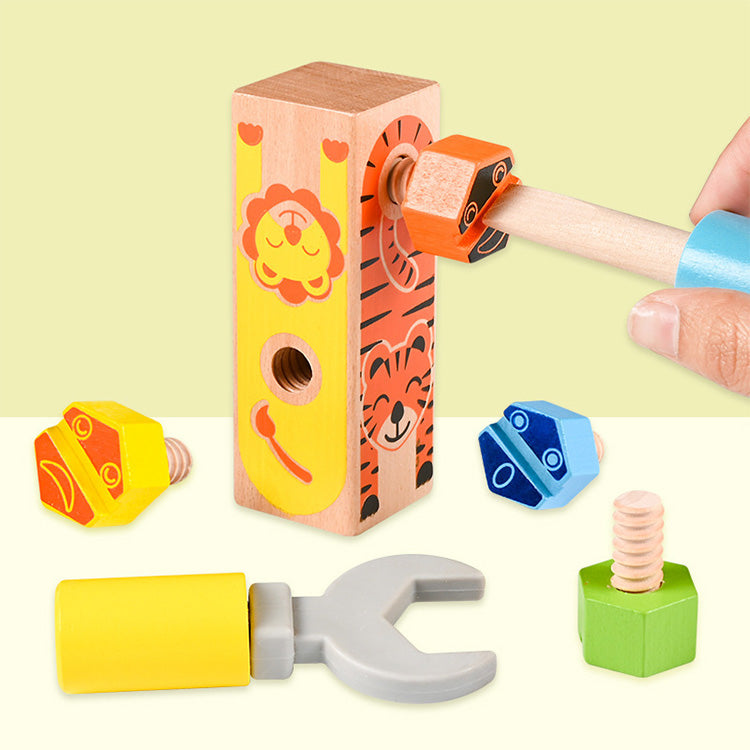 Schraubenblock - Mehrfarbiges Zuordnungsspiel für Kinder, klassisches Spielzeug zur Entwicklung von Gedächtnis und sensorischen Fähigkeiten für Kleinkinder