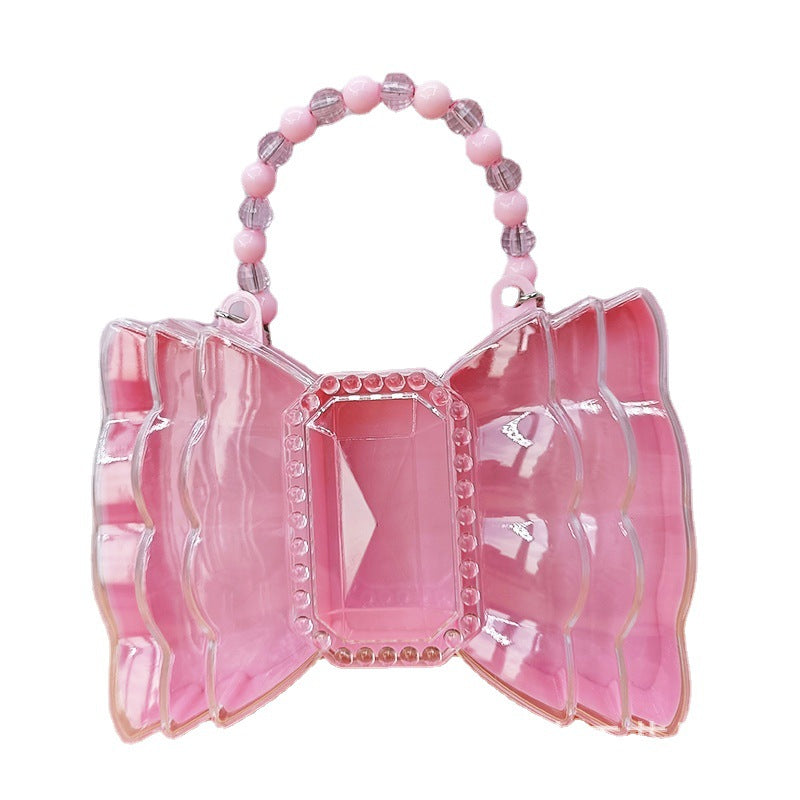 【Empty Boxes】 Pink Small Plastic Storage Box, Tiny Accessories Box Mini charms Storage Organizer Photo frames