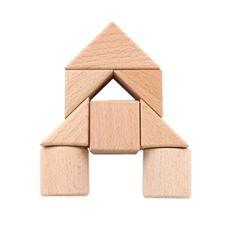 Wooden Building Blocks Set, 22 PCS Natural Wood Stacking Block Toy, DIY Wood Block Kit, Montessori Learning Birthday Gifts for 2 3 4 5 Year Olds Toddlers Kids Boys Girls Children