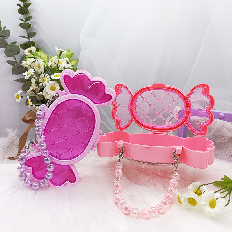 【Empty Boxes】 Pink Small Plastic Storage Box, Tiny Accessories Box Mini charms Storage Organizer Photo frames