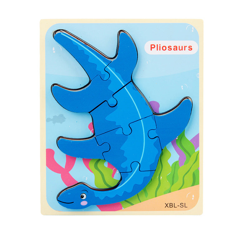Dinosaurier-Puzzlebrett Kleinkindpuzzle 6er-Pack Dinosaurier-Holzpuzzle für Kleinkinder ab 3 Jahren, entdecken Sie die Welt der Dinosaurier Lernspielzeug für Jungen und Mädchen im Vorschulalter