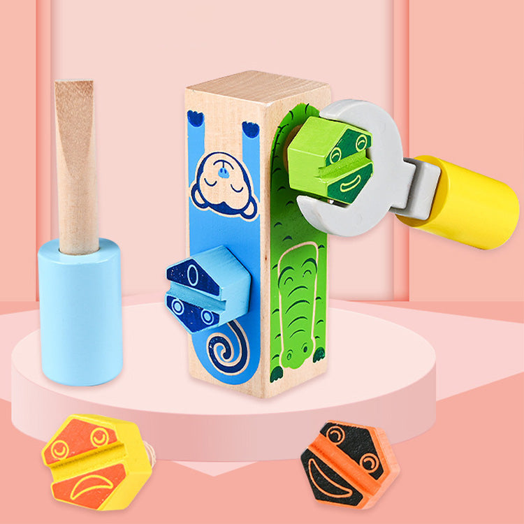Schraubenblock - Mehrfarbiges Zuordnungsspiel für Kinder, klassisches Spielzeug zur Entwicklung von Gedächtnis und sensorischen Fähigkeiten für Kleinkinder