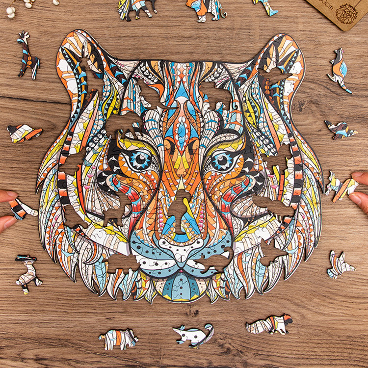 Holzpuzzles - Außerirdisches Tierpuzzle Tierisches Holzpuzzle in einzigartiger Form, das beste Geschenk für Erwachsene und Kinder, Familienspielsammlung