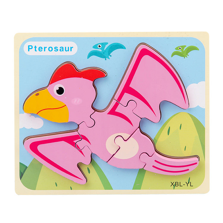 Dinosaurier-Puzzlebrett Kleinkindpuzzle 6er-Pack Dinosaurier-Holzpuzzle für Kleinkinder ab 3 Jahren, entdecken Sie die Welt der Dinosaurier Lernspielzeug für Jungen und Mädchen im Vorschulalter