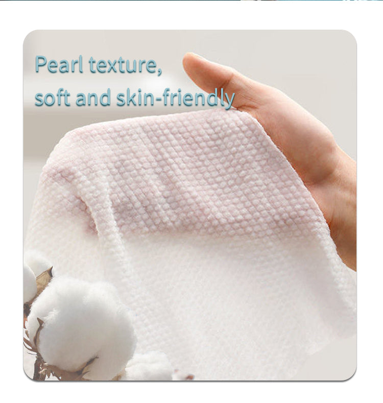 iLilace Dry Cotton Soft Facial Tissue Disposable Makeup Removing Facial Towels Ultra Soft Dry And Wet Use Wipes For Sensitive Skin(60pieces)