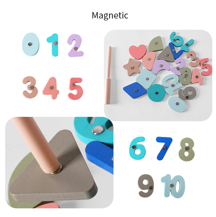 Spielzeug 5-in-1-Multifunktionsspielzeug aus Holz, pädagogische Matheform, Zahl, Holzpuzzle für Kinder