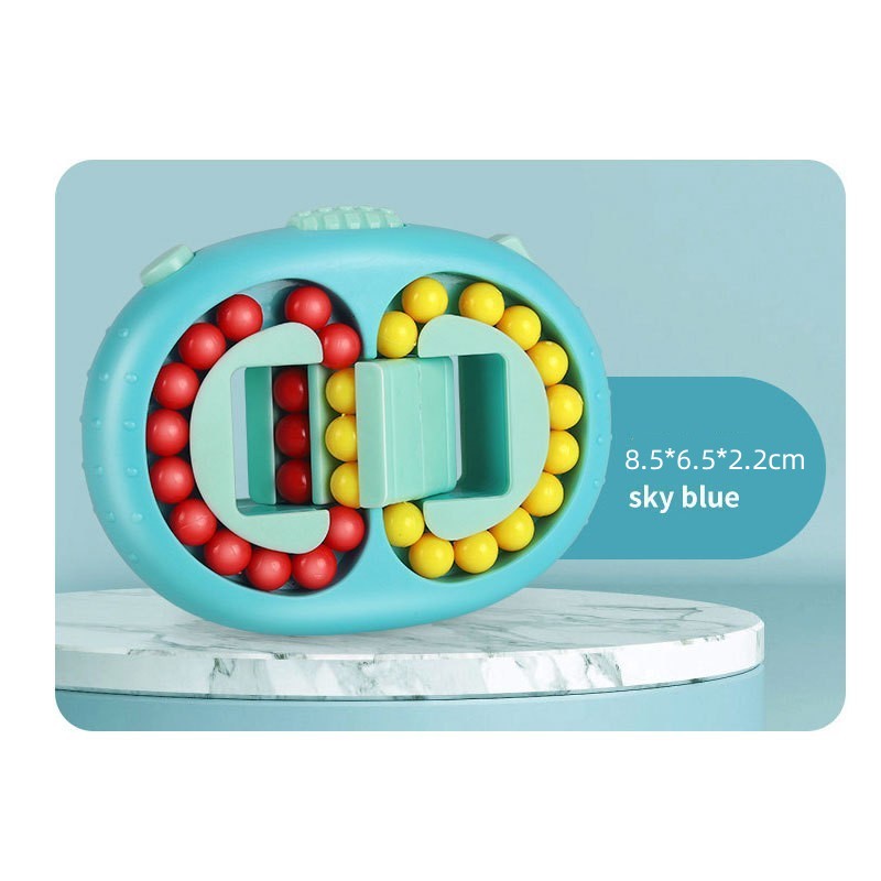 Rotating Magic Beans Cube Steering wheel Fingertip Bead Puzzles Spinning Fidget Toys Kids Adults Stress Relief Education Intelligence Game