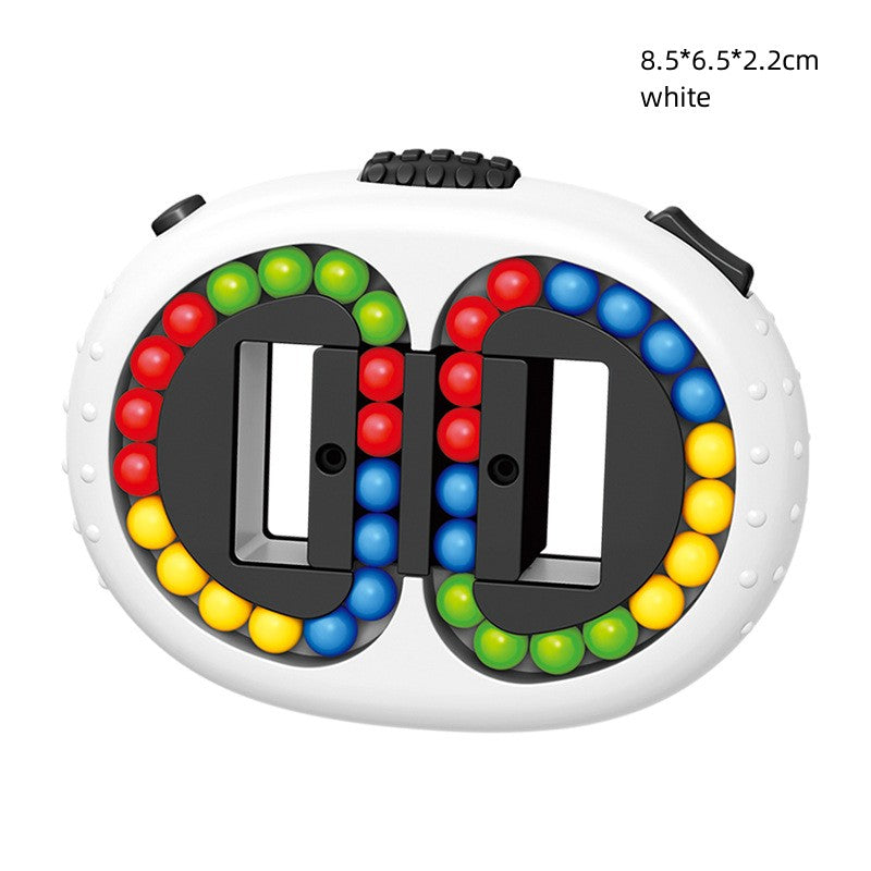 Rotating Magic Beans Cube Steering wheel Fingertip Bead Puzzles Spinning Fidget Toys Kids Adults Stress Relief Education Intelligence Game
