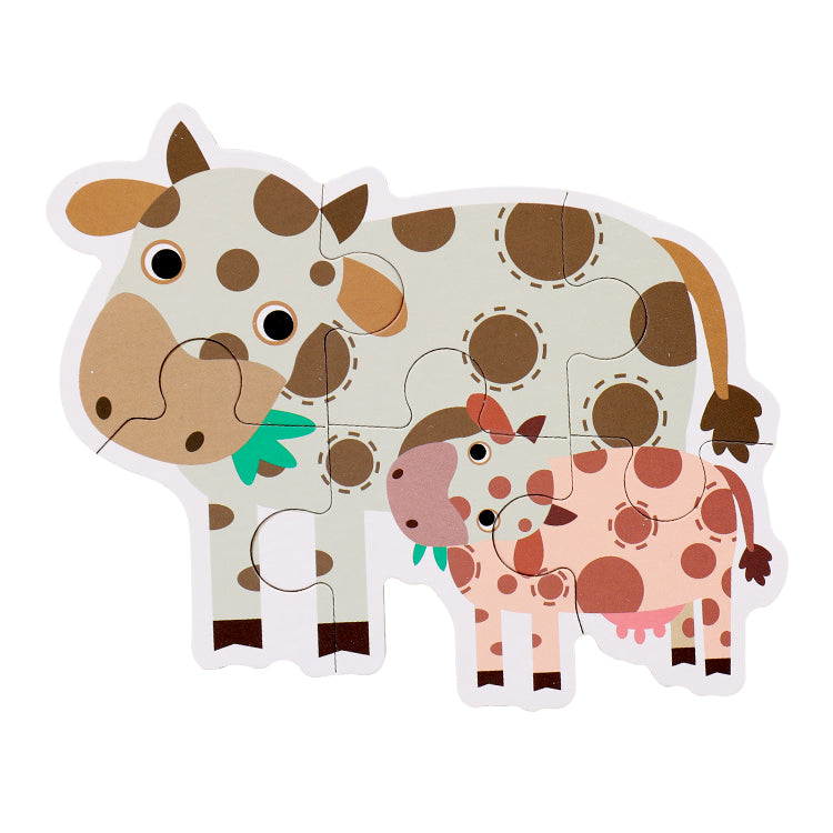 幼児のおもちゃ 農場の動物パズル 2~4歳の子供向け 木製パズル 1~3歳の幼児向け 内側に絵が一致 - 動物を学ぶための木製のおもちゃ - 男の子と女の子向けのギフト教育ゲーム 3~5歳