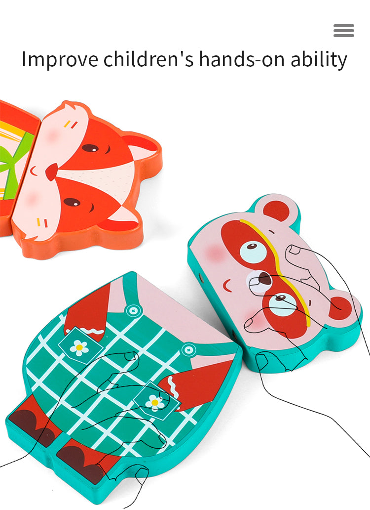 Kinder Magnetci Tierpuzzle Vorschule Pädagogisches MagneticToy für Kleinkinder Kinder Jungen Mädchen Bauen Magnetblöcke Puzzle