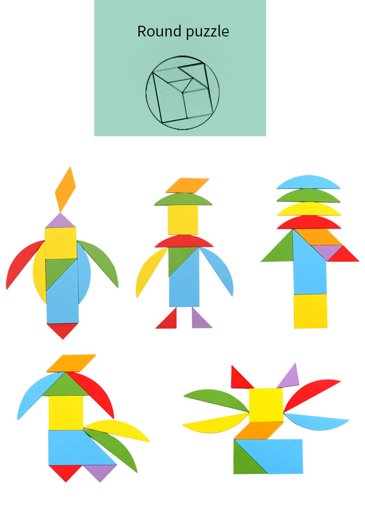 Spielzeug Kinder Neues Puzzle Holzfigur Kognitives Puzzle Puzzle Frühes Lernen Bausteine Spielzeug