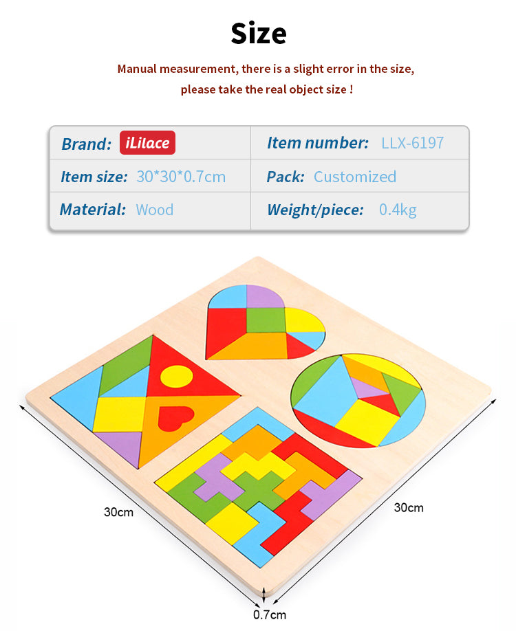 Spielzeug Kinder Neues Puzzle Holzfigur Kognitives Puzzle Puzzle Frühes Lernen Bausteine Spielzeug