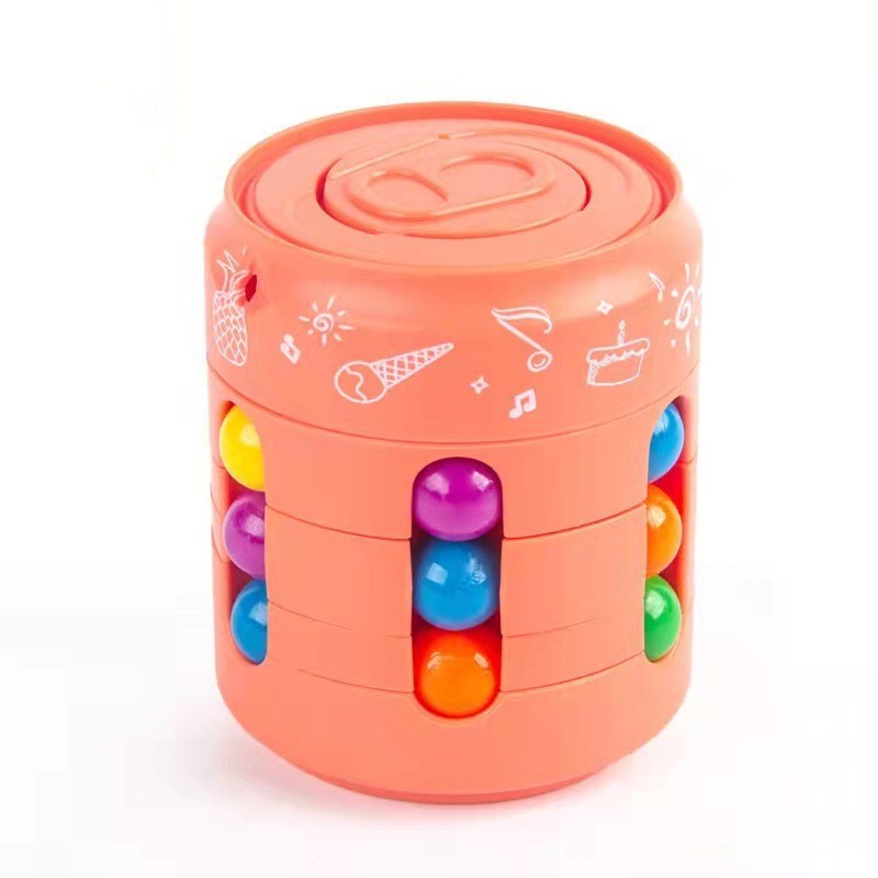 Can Cube Adults Kids Fingertip Stress Relief Spin Bead Puzzles Children Education Game