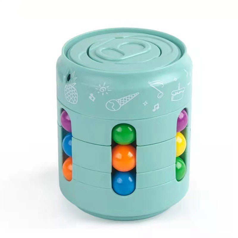 Can Cube Adults Kids Fingertip Stress Relief Spin Bead Puzzles Children Education Game