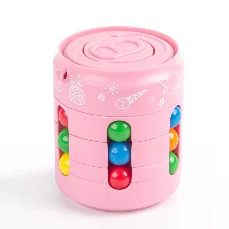 Can Cube Adults Kids Fingertip Stress Relief Spin Bead Puzzles Children Education Game