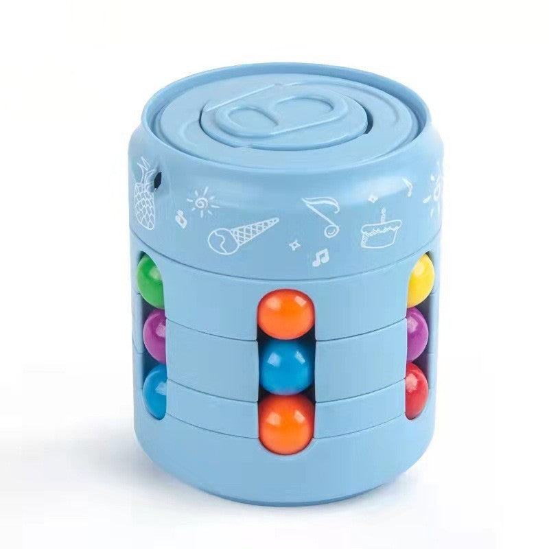 Can Cube Adults Kids Fingertip Stress Relief Spin Bead Puzzles Children Education Game