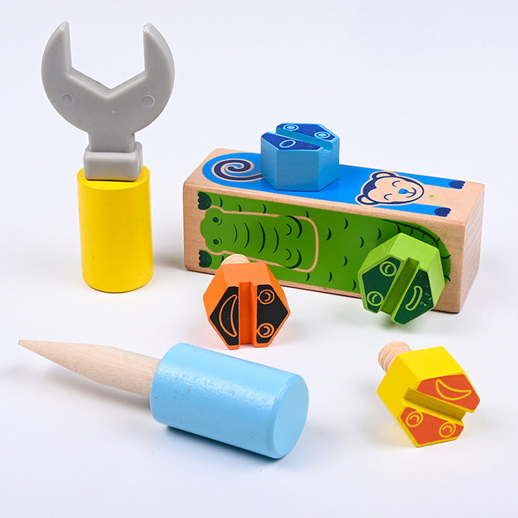 Schraubenblock - Mehrfarbiges Zuordnungsspiel für Kinder, klassisches Spielzeug zur Entwicklung von Gedächtnis und sensorischen Fähigkeiten für Kleinkinder