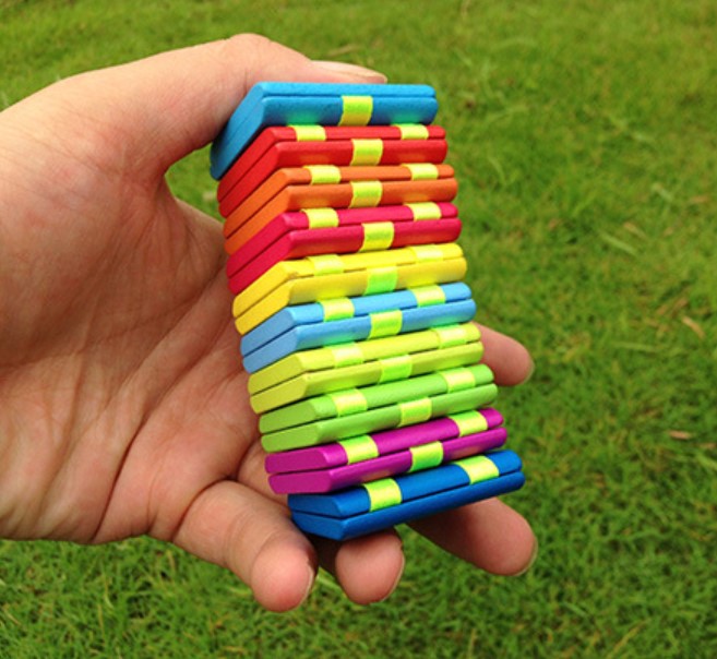 Classic wooden colorful flip board game yo-yo toys hand-eye coordination