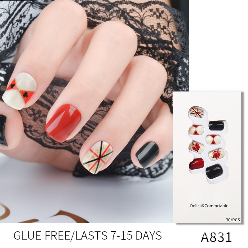Abnehmbar tragbar Entfernen Sie leicht Frauen-modernen kurzen Nagel 30pcs/set