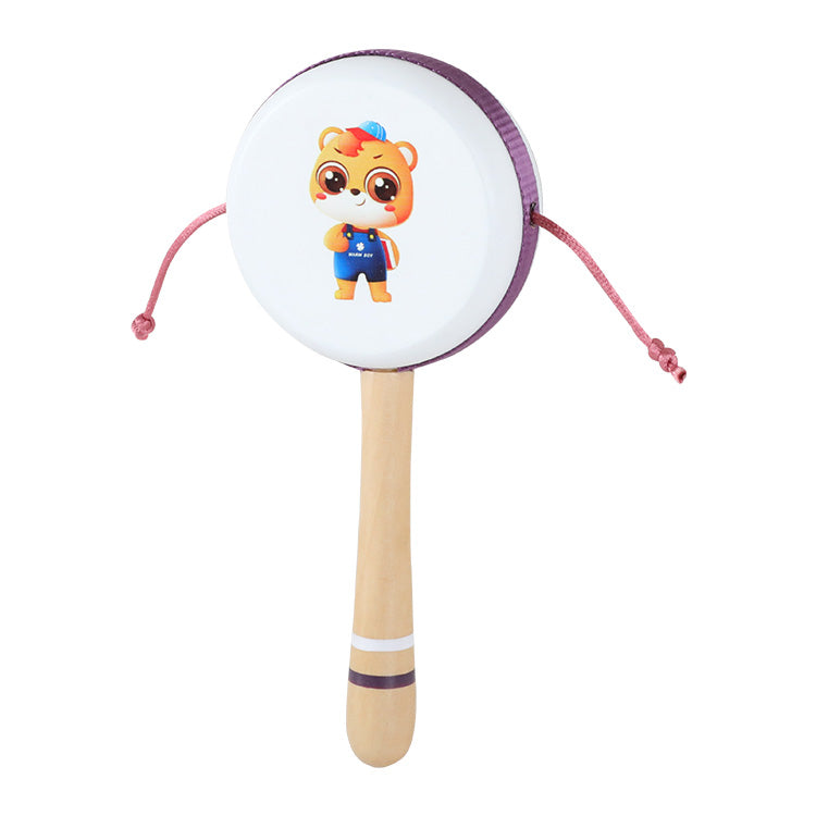 Baby Rattle Drum Toddler Musical Instruments Sets Educational Wood Toys with Storage Box for Boys and Girls