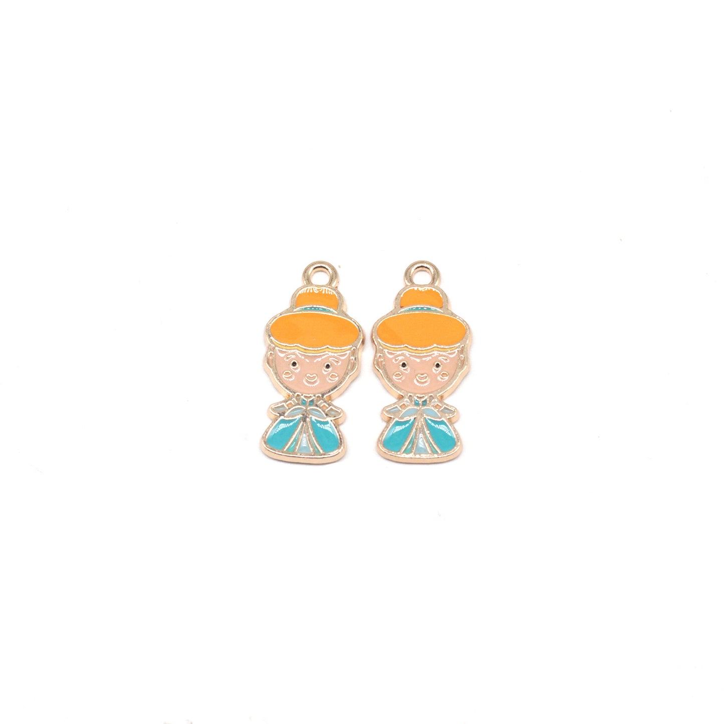 Princess Metal Charms Earrings Accessories Pendant Accessories DIY