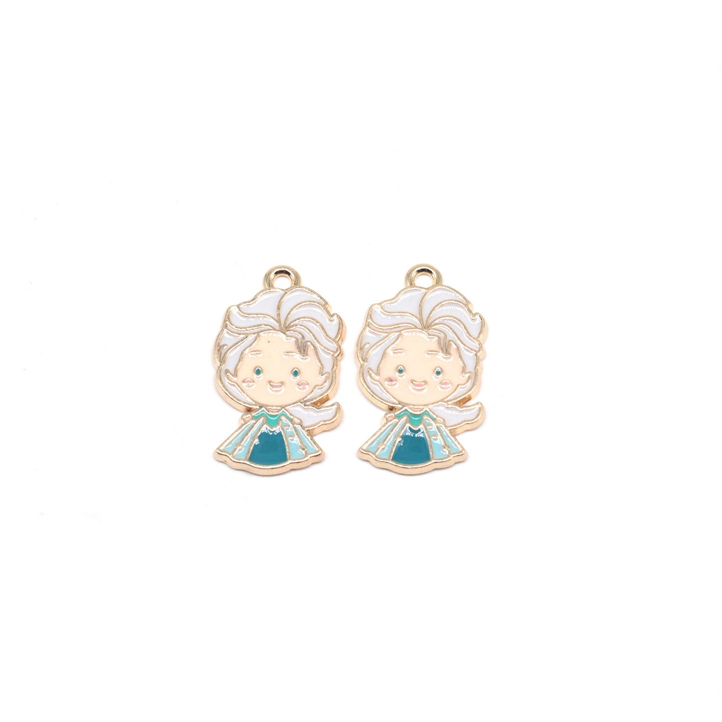 Princess Metal Charms Earrings Accessories Pendant Accessories DIY