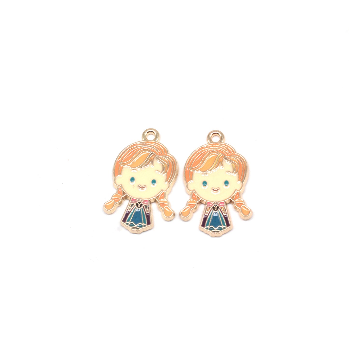 Princess Metal Charms Earrings Accessories Pendant Accessories DIY