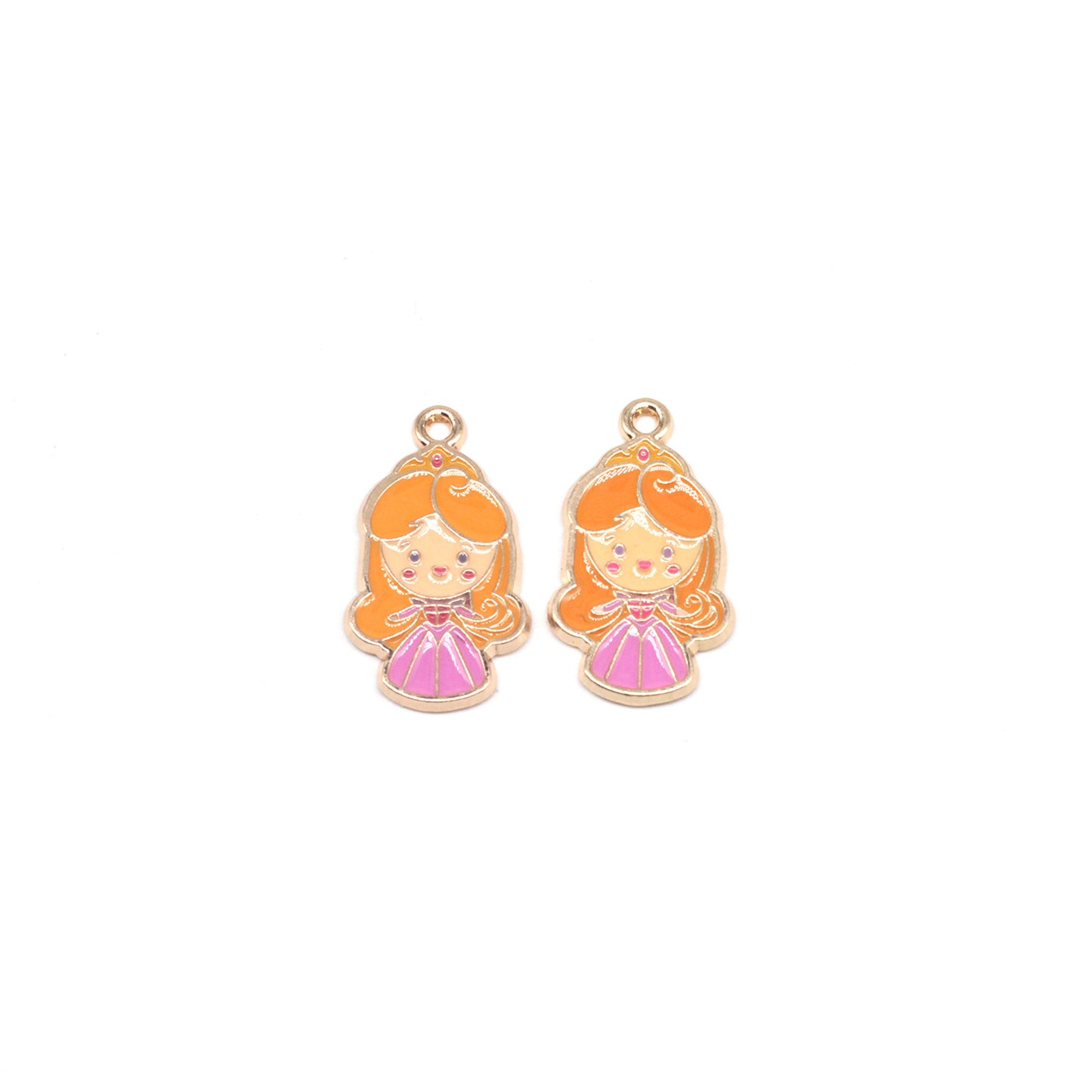 Princess Metal Charms Earrings Accessories Pendant Accessories DIY