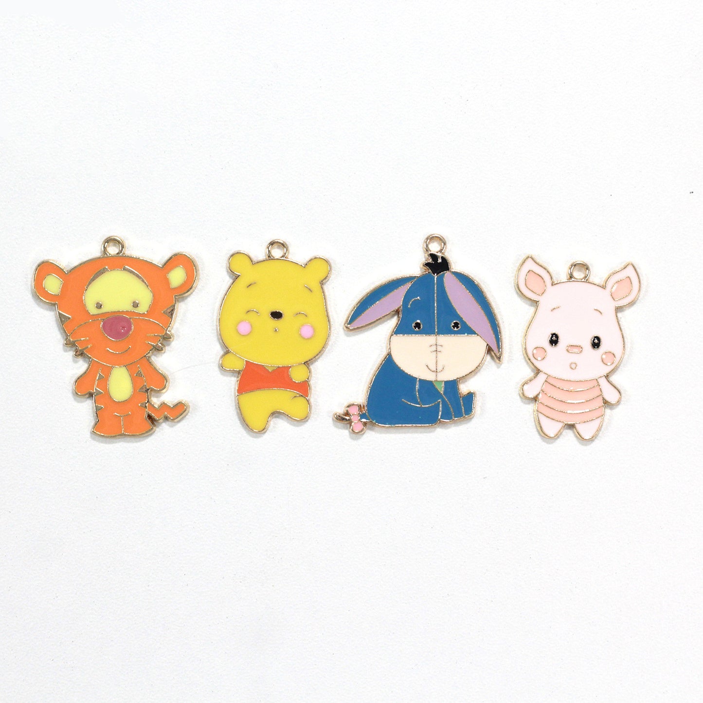Winnie the Pooh Metal Charms Earrings Accessories Pendant Accessories DIY