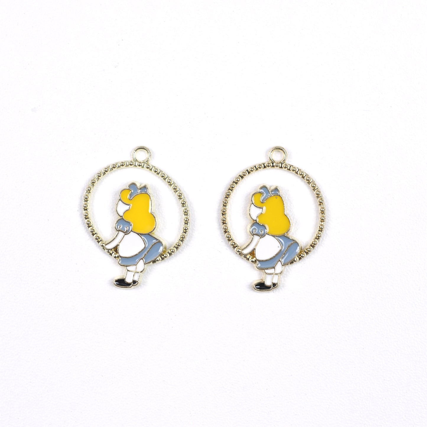Princess Metal Charms Earrings Accessories Pendant Accessories DIY