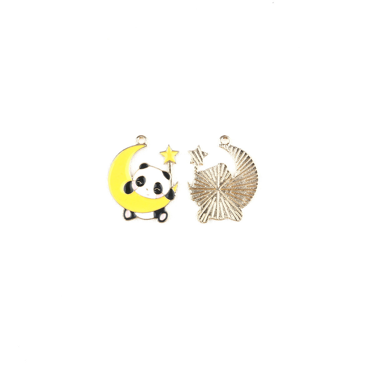 Panda Metal Charms Earrings Accessories Pendant Accessories DIY