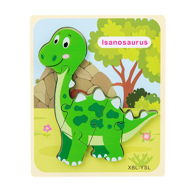 Dinosaurier-Puzzlebrett Kleinkindpuzzle 6er-Pack Dinosaurier-Holzpuzzle für Kleinkinder ab 3 Jahren, entdecken Sie die Welt der Dinosaurier Lernspielzeug für Jungen und Mädchen im Vorschulalter