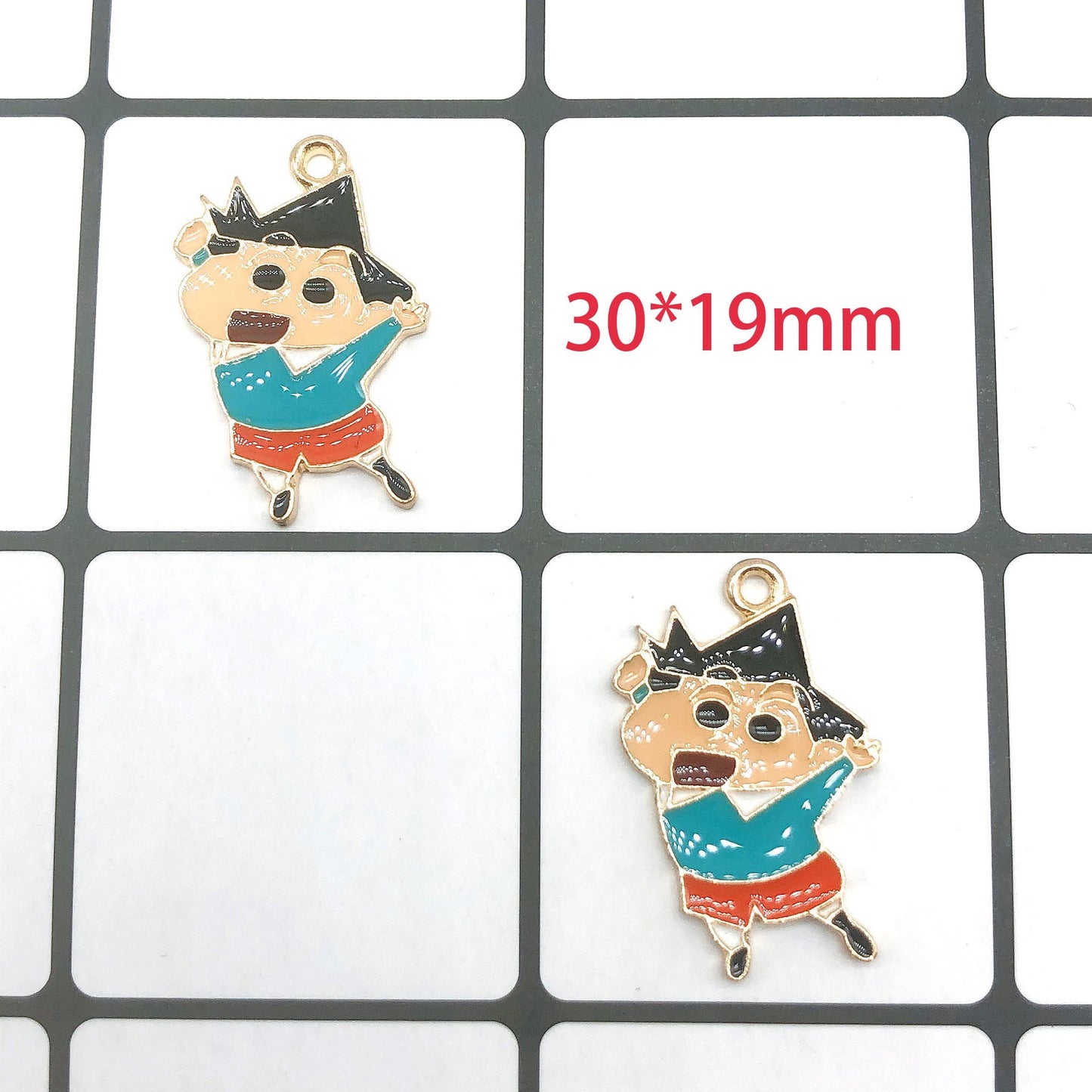 Crayon Shin-chan Metal Charms Earrings Accessories Pendant Accessories DIY
