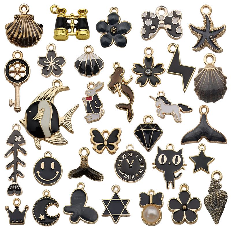 【Metal charms Mix】 Diy Cute Acessories Makeup Space Design Earrings hook