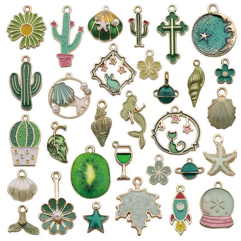 【Metal charms Mix】 Diy Cute Acessories Makeup Space Design Earrings hook