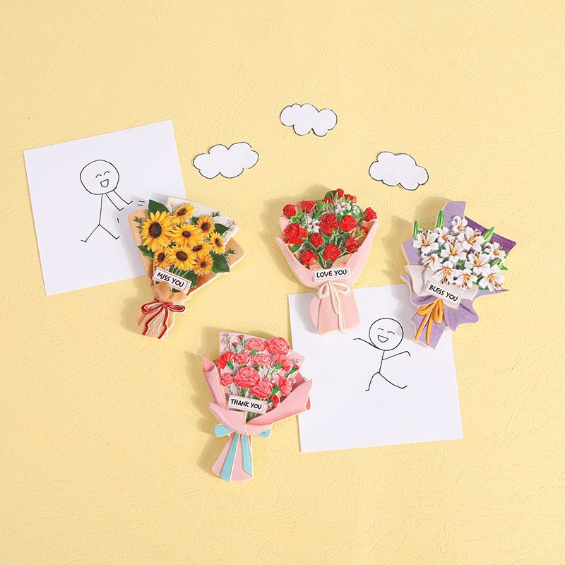 Refrigerator Magnet Resin Painting