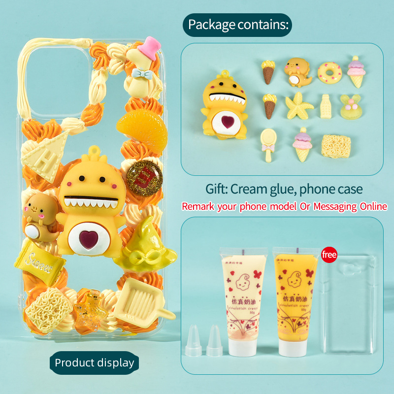 Simulation Fake Whipped Cream Glue Glue DIY Phone Case Material Kit