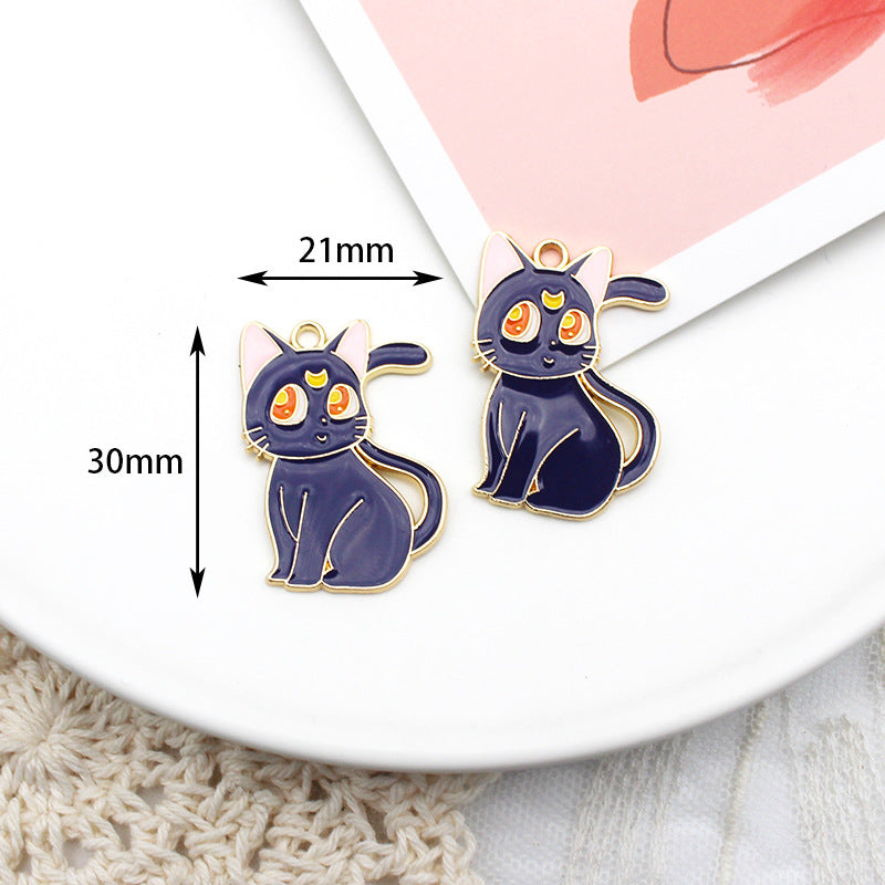 Salor Moon Metal Charms Earrings Accessories Pendant Accessories DIY
