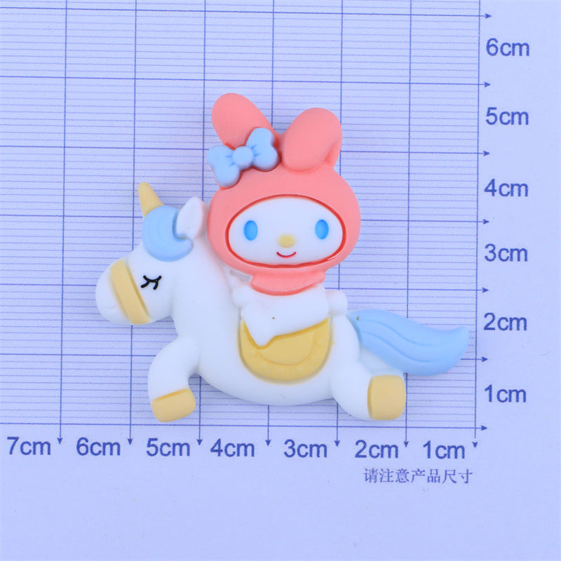 マイメロディ ハローキティ ユニコーン ミニチャーム付き DIYデコレーション用