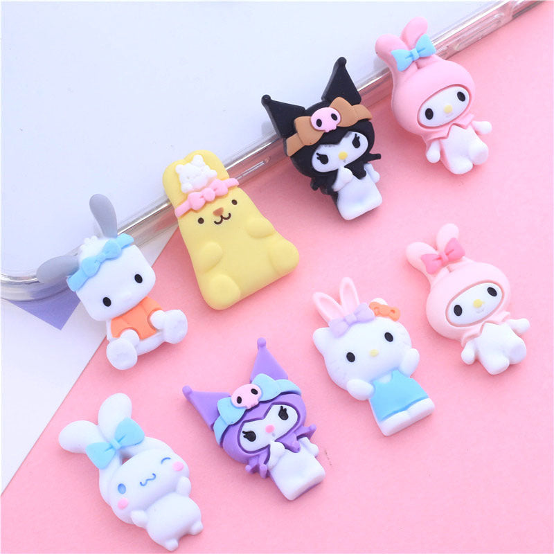 Sanrio Kollektionen Minicharms Phonecase Dekorationen My melody Kuromi