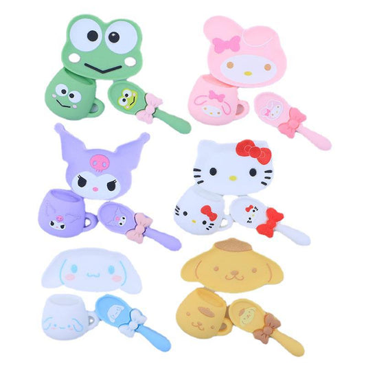 Animal Melody Kitchen Supplies Incredible Art Mixed Cartoon Minis Charm Plate Spoon Cup