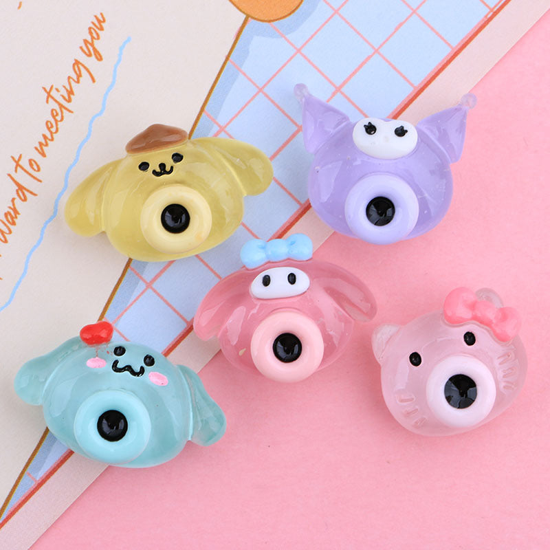 Translucent Cartoon Camera Animal Design