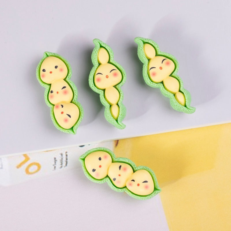 Peas pods Resin Accessories Cartoon Cut