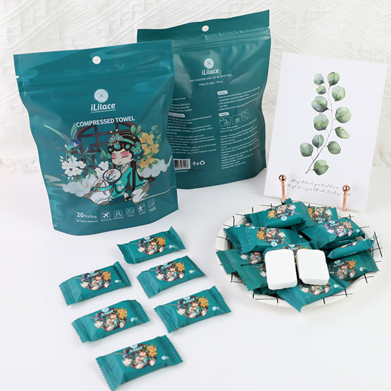 【Compressed Towels】Portable Towels for Travel Camping Hiking, Disposable Durable Candy-Like Mini Size Towels for Daily Used