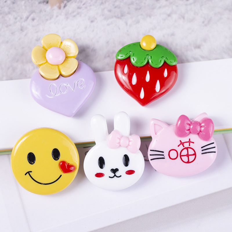 Smiley Strawberry Animal Character